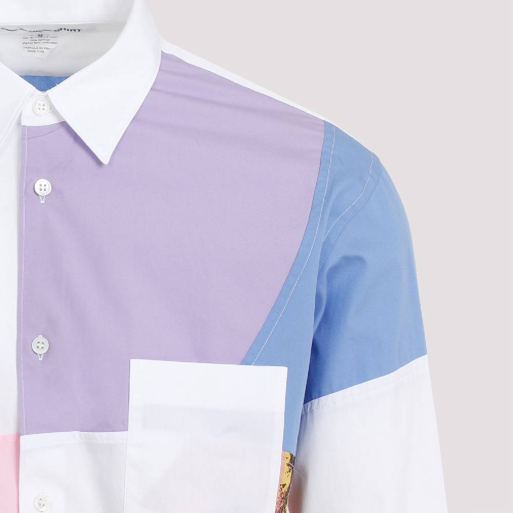 COMME DES GARÇONS SHIRT  Camicia Poplin Patchwork Andy Warhol da Uomo Comme des Garçons 2025