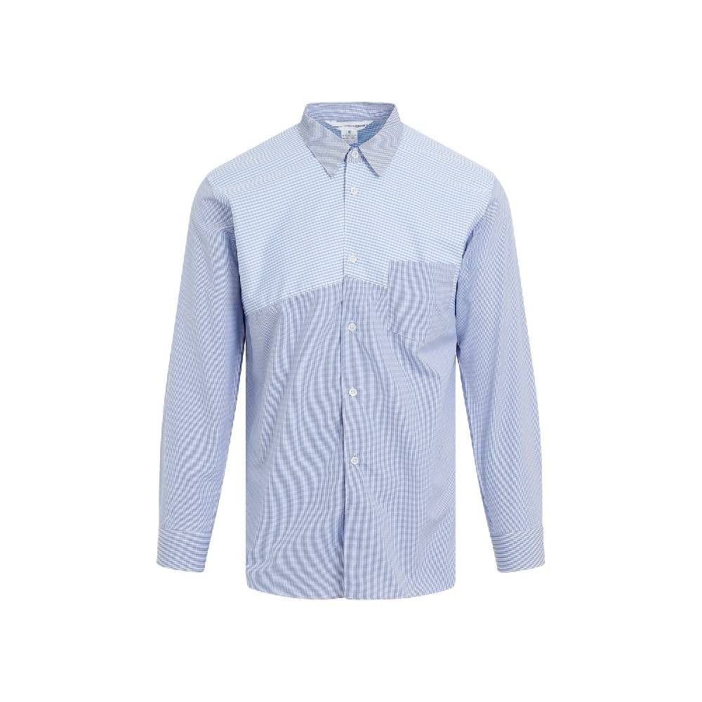 COMME DES GARÇONS SHIRT Camicia a Righe Blu Cotone Comme Des Garçons Uomo