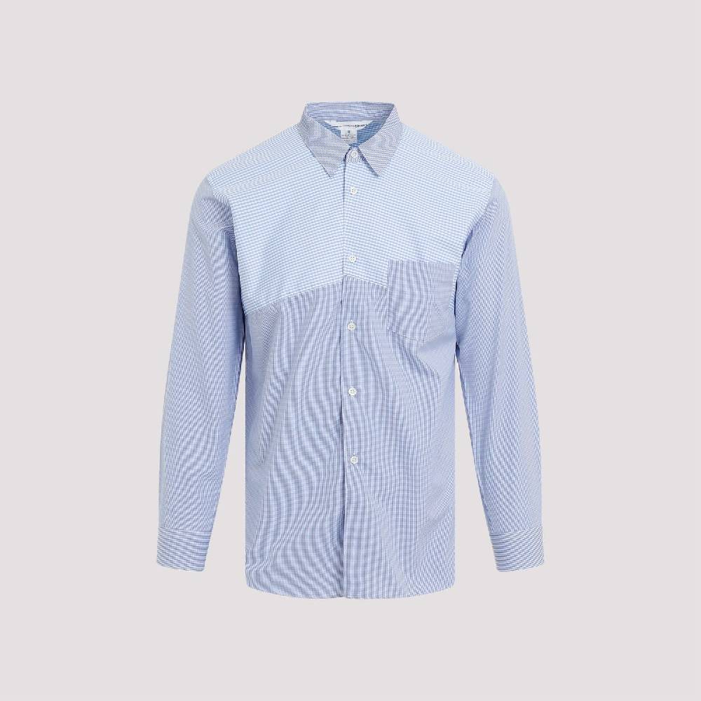 COMME DES GARÇONS SHIRT  Camicia a Righe Blu Cotone Comme Des Garçons Uomo Italy