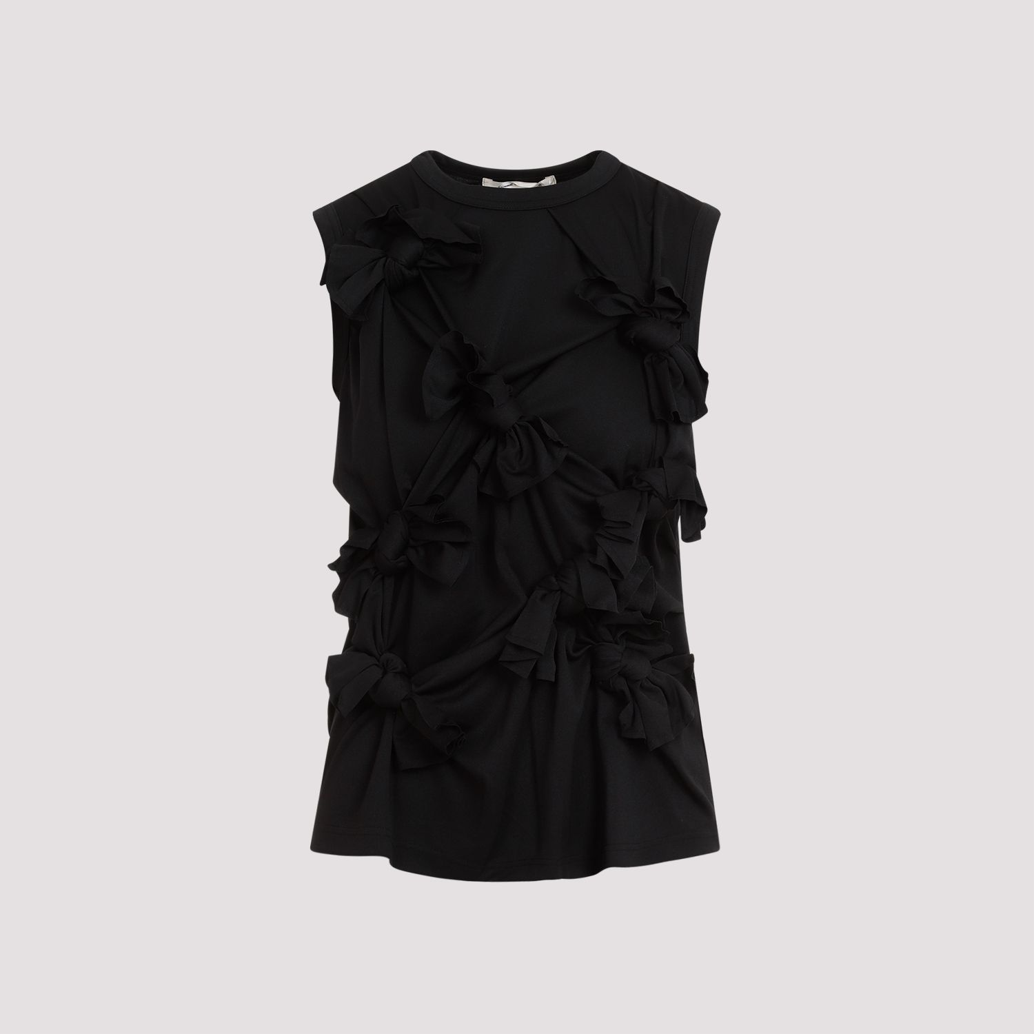 COMME DES GARÇONS  Top Senza Maniche Nero Annodato Comme des Garçons - Poliestere Italia