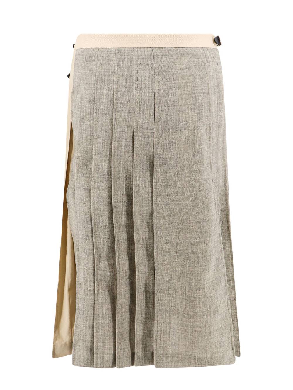 DURAZZI MILANO  Kilt Bicolore Grigio in Lana-Cotone per Donna DURAZZI MILANO Qualità