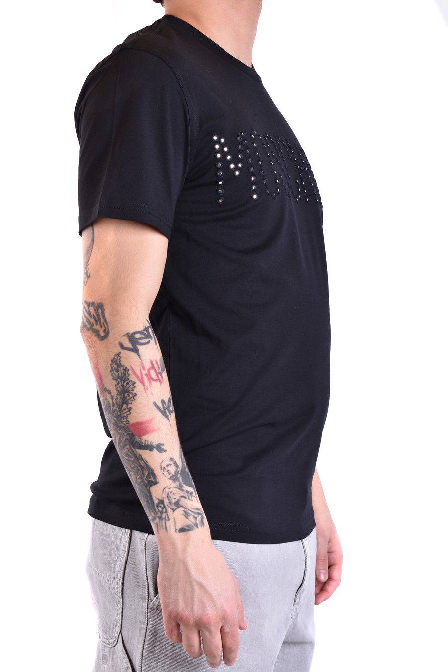 MOSCHINO  T-Shirt Classica in Cotone Nero Moschino Uomo Soddisfazione Garantita