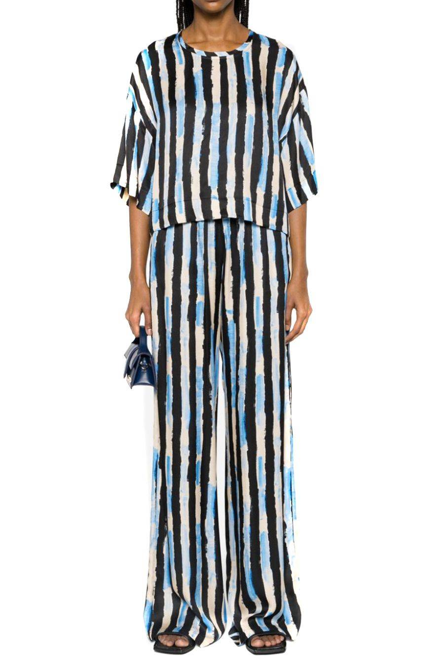 PINKO  Pantaloni Poliestere Multicolore Donna PINKO Saldi Di Fabbrica