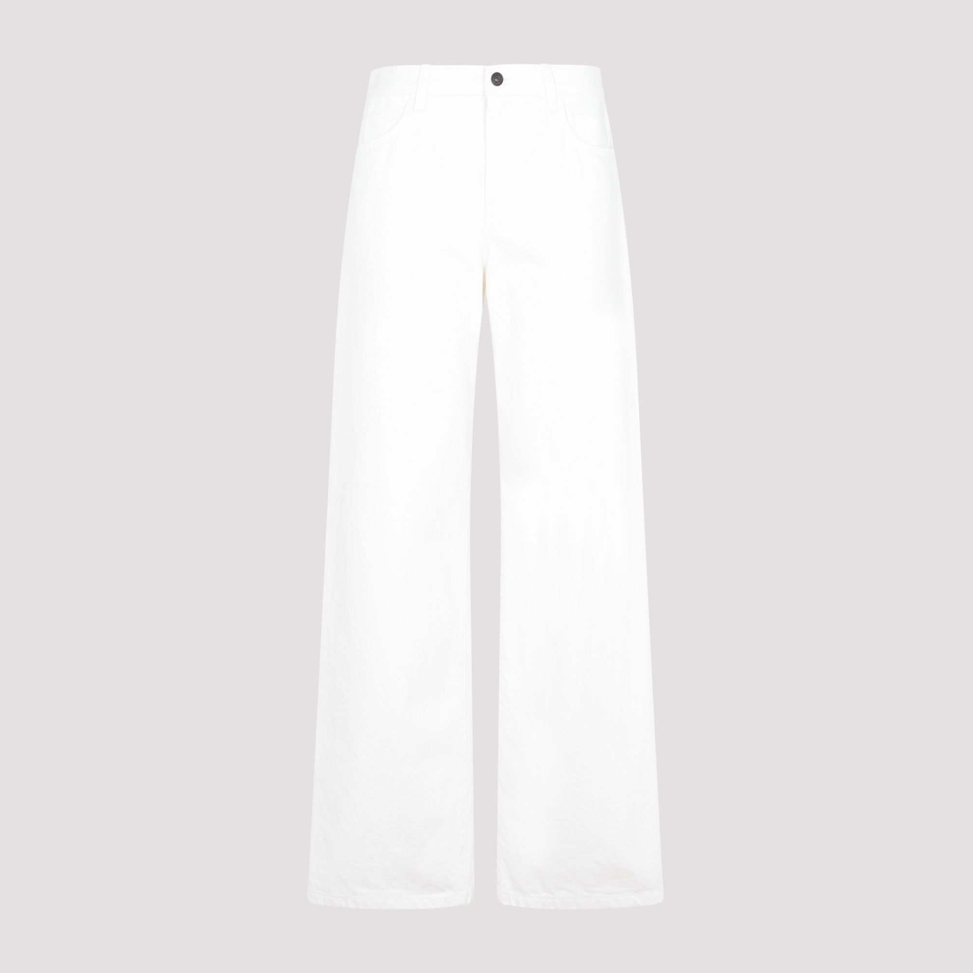 THE ROW  Jeans Bianchi in Cotone a Vita Alta THE ROW da Donna Sconto