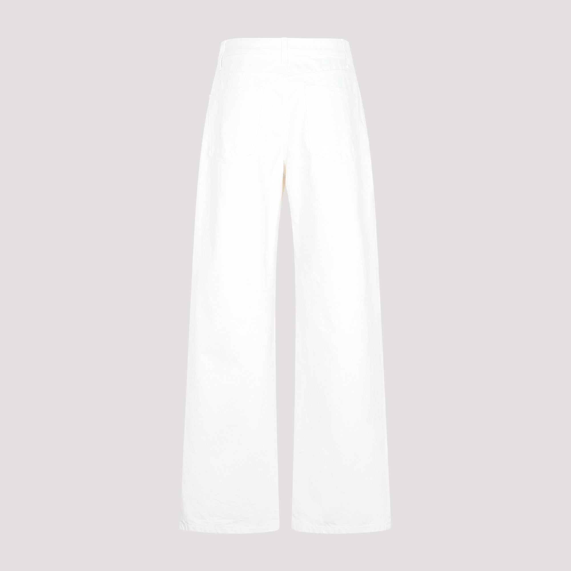 THE ROW  Jeans Bianchi in Cotone a Vita Alta THE ROW da Donna Sconto