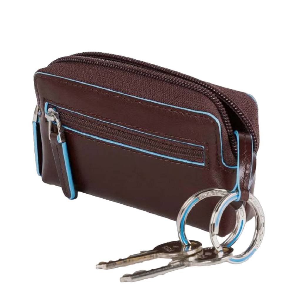 PIQUADRO  Portachiavi in Pelle Blu PIQUADRO Unisex Online