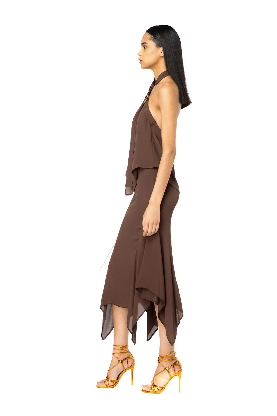 PINKO  Gonna Marrone in Poliestere PINKO da Donna In Vendita