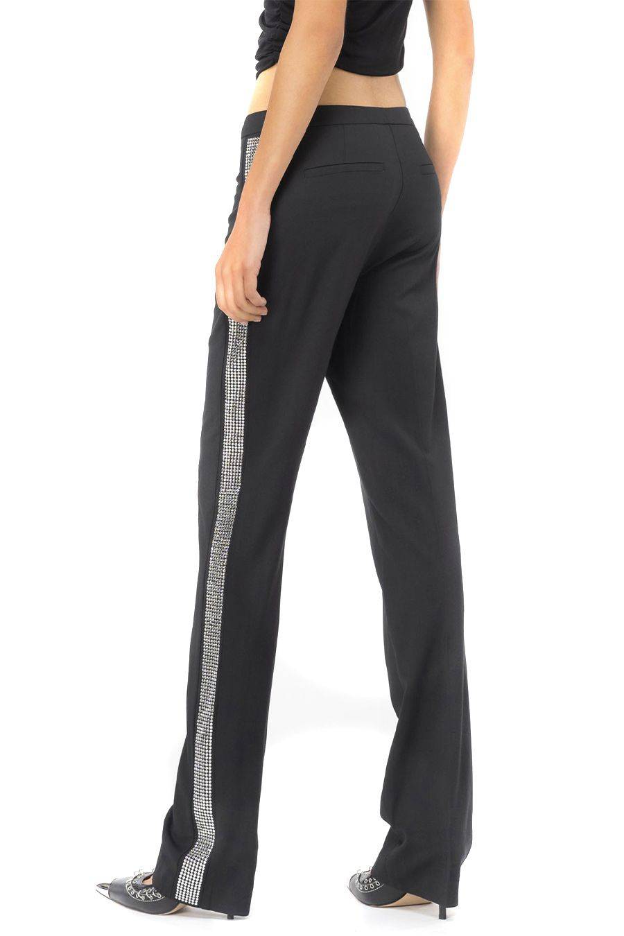 PINKO  Pantaloni Neri in Misto Lana PINKO da Donna Saldi