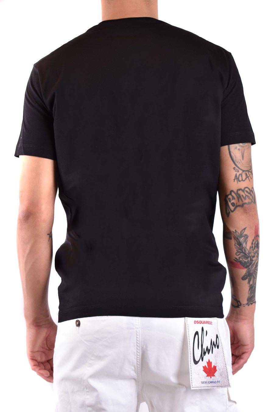 DSQUARED2  T-Shirt Nera in Cotone DSQUARED2 S74GD1223 Vendita Calda