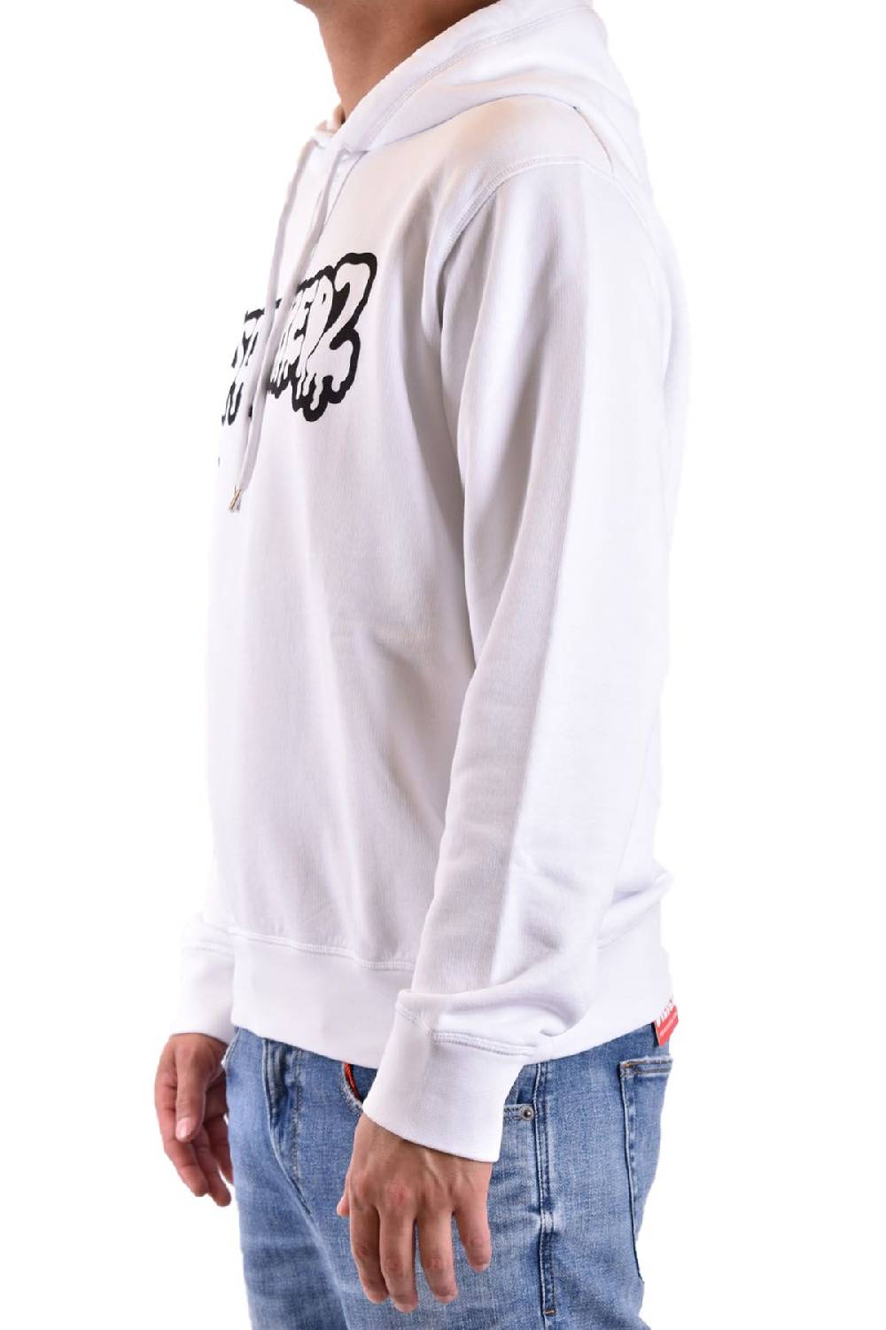 DSQUARED2  Felpa di Cotone Bianca da Uomo DSQUARED2 S74GU0754 Vendita Economica