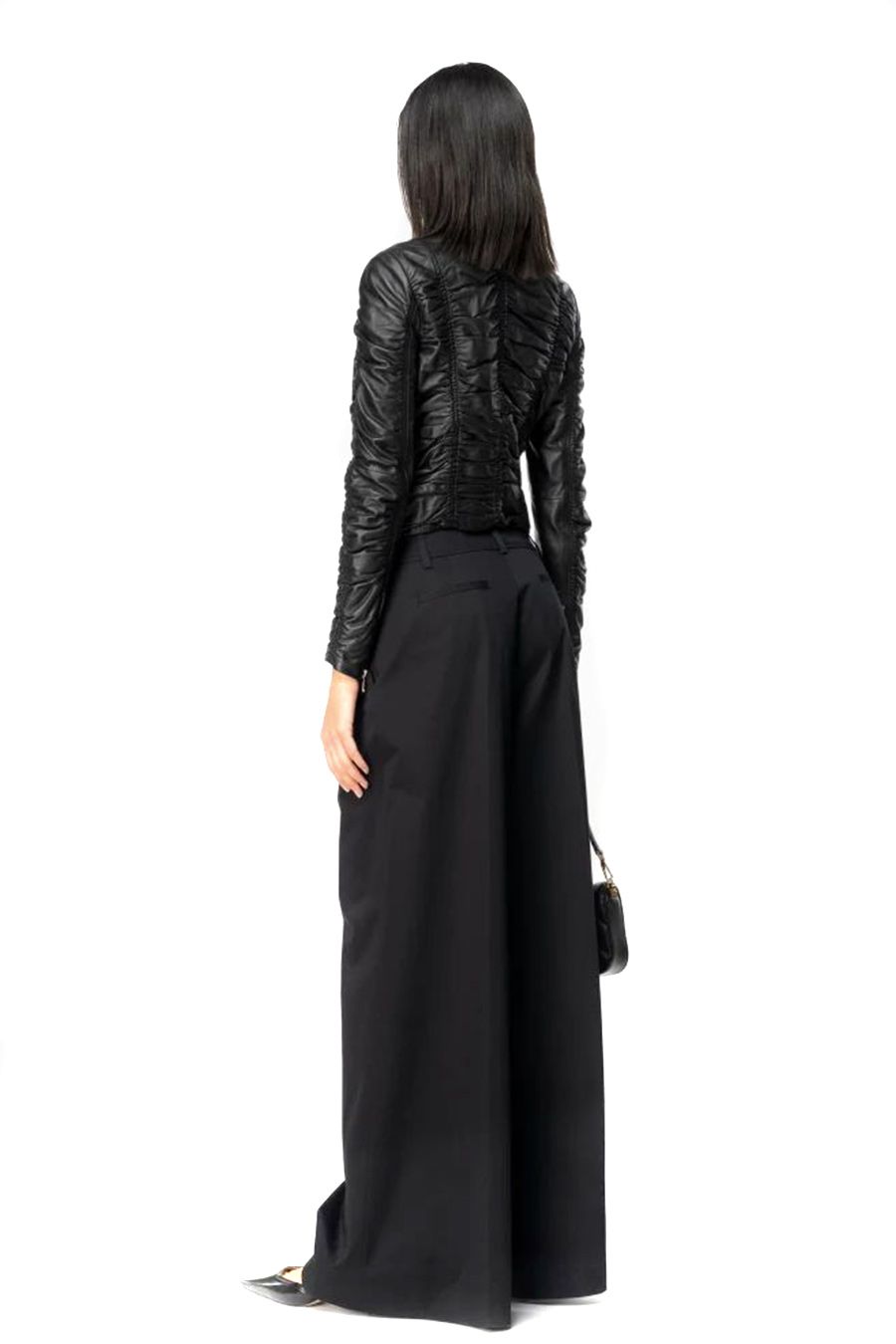 PINKO  Pantaloni Stretch Cotone Nero Donna PINKO Negozio