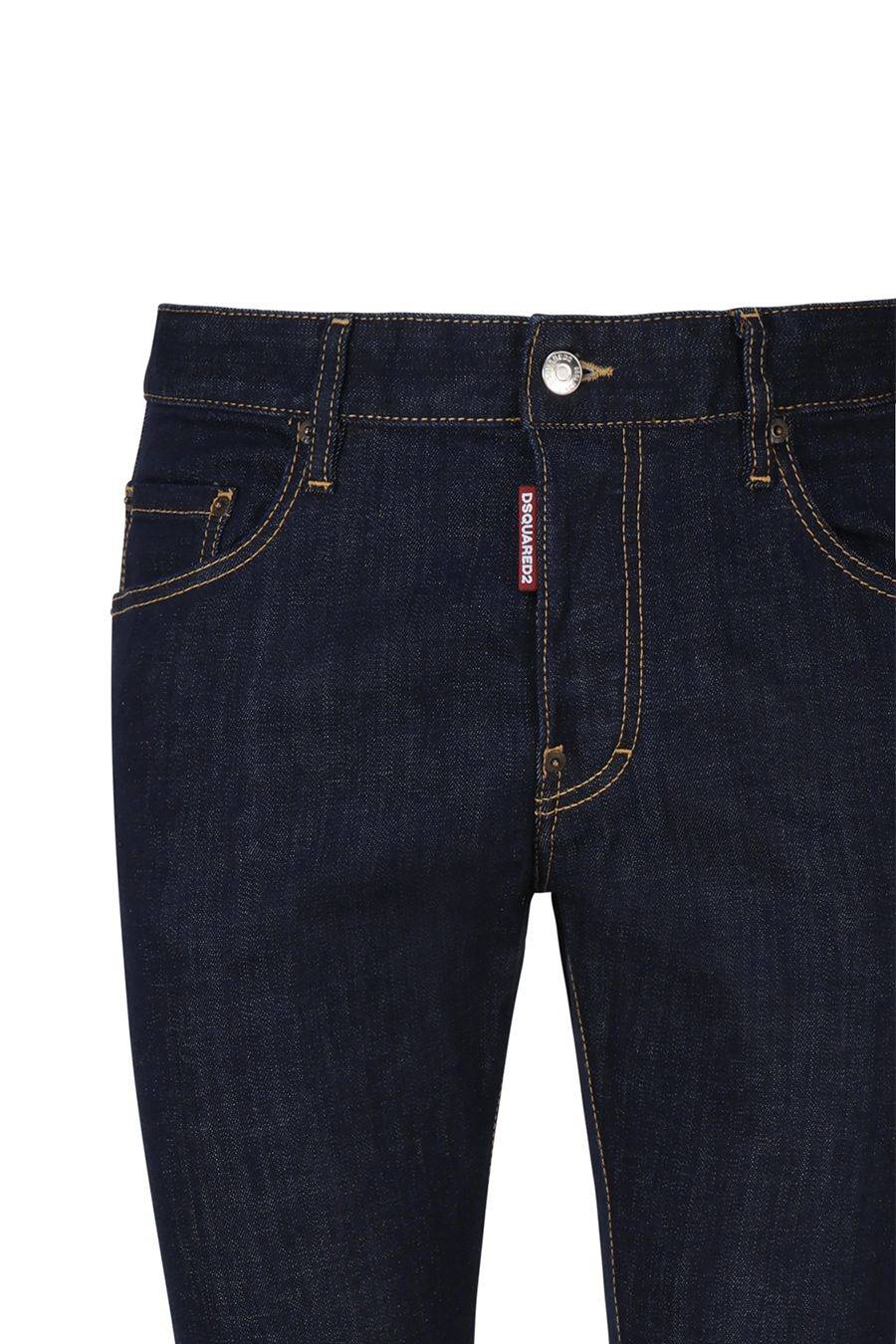 DSQUARED2  Jeans Blu in Cotone Elasticizzato DSQUARED2 da Uomo S74LB1425 In Saldo