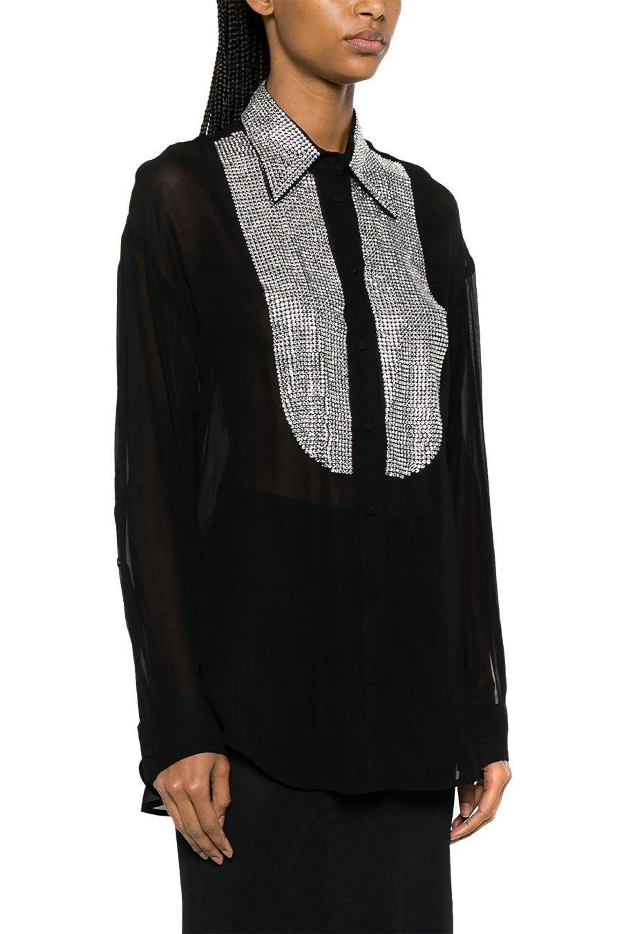 PINKO  Camicetta Nera in Viscosa PINKO per Donna Black Friday