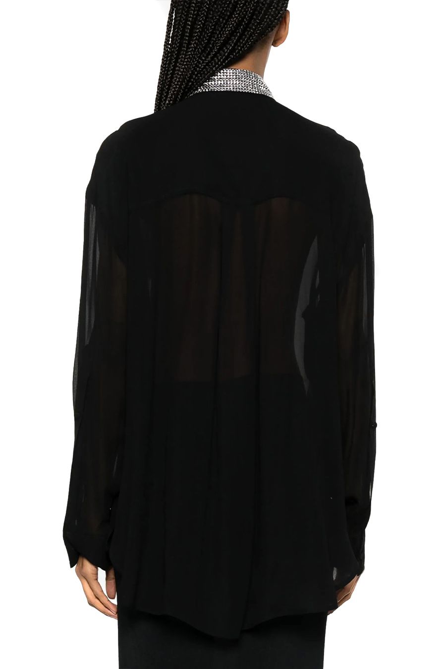 PINKO  Camicetta Nera in Viscosa PINKO per Donna Black Friday