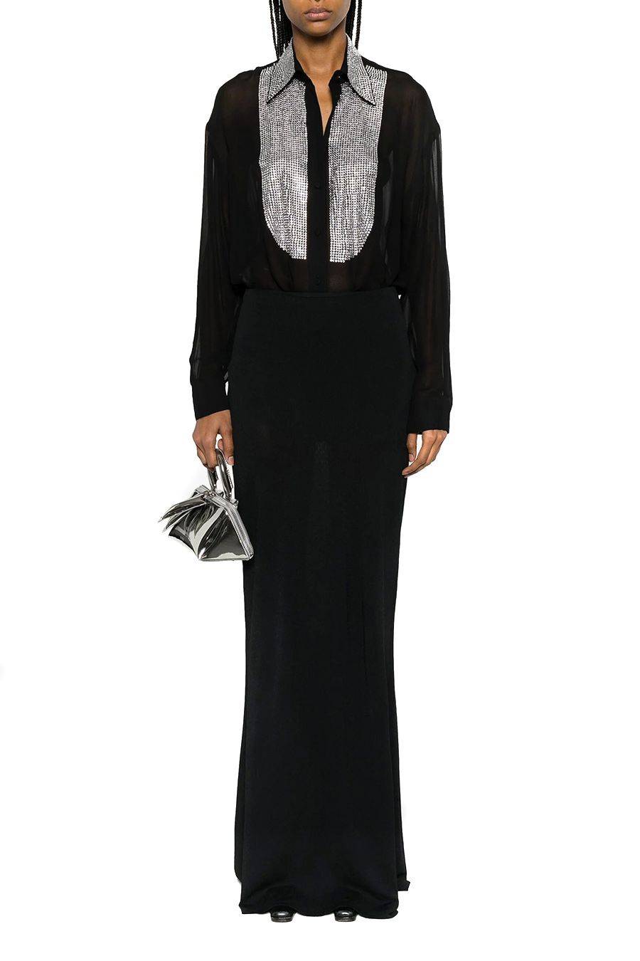 PINKO  Camicetta Nera in Viscosa PINKO per Donna Black Friday