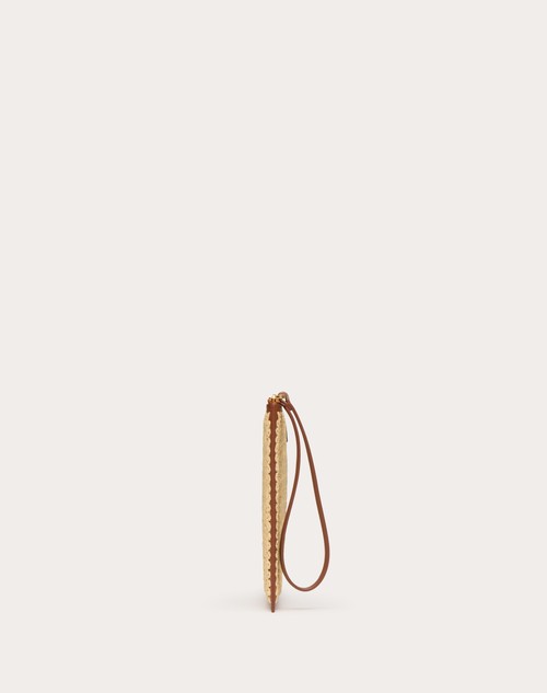 ﻿Red Valentino POCHETTE VLOGO SIGNATURE IN RAFIA Consegna Veloce