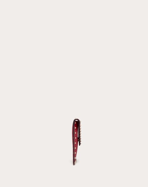Red Valentino POUCH ROCKSTUD IN VITELLO GRANATO Sconto
