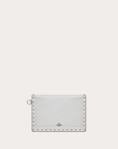 Red Valentino POCHETTE ROCKSTUD IN VITELLO GRANATO METALLIZZATO Offerta