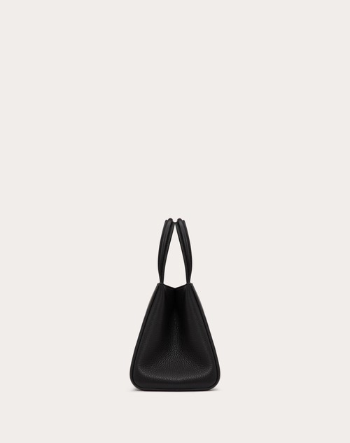 Red Valentino BORSA A MANO PICCOLA VALENTINO GARAVANI ALLTIME IN VITELLO GRANATO Nuovo
