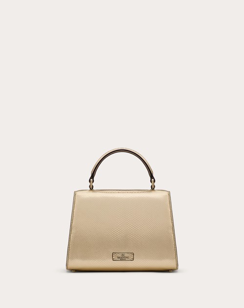 Red Valentino BORSA A MANO PICCOLA VALENTINO GARAVANI VSLING IN KARUNG METALLIZZATO Promozione Limitata