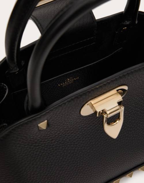 Red Valentino BORSA PICCOLA A MANO VALENTINO GARAVANI ROCKSTUD IN VITELLO GRANATO Offerte