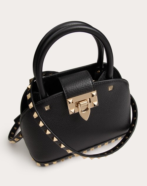 Red Valentino BORSA PICCOLA A MANO VALENTINO GARAVANI ROCKSTUD IN VITELLO GRANATO Hotsell