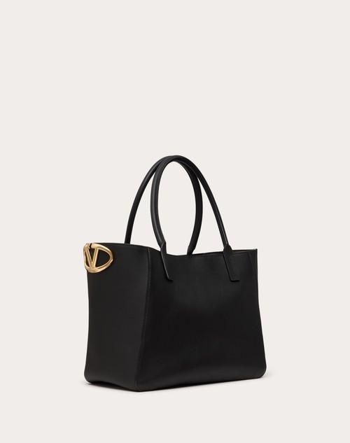 Red Valentino BORSA SHOPPING VLOGO SIDE IN VITELLO NAPPATO Vendita Economica