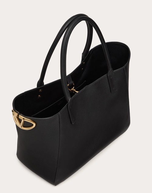 Red Valentino BORSA SHOPPING VLOGO SIDE IN VITELLO NAPPATO Vendita Economica