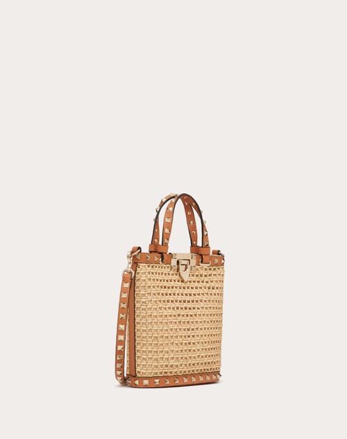 Red Valentino MINI BORSA CON TRACOLLA ROCKSTUD IN RAFIA Vendite Flash