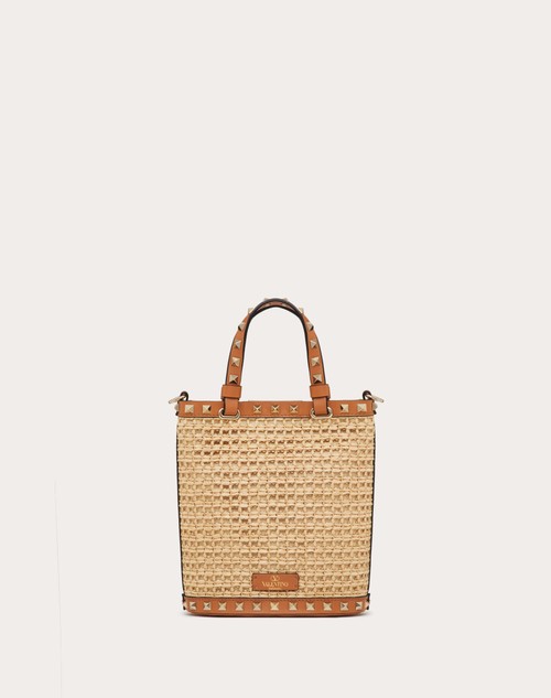 Red Valentino MINI BORSA CON TRACOLLA ROCKSTUD IN RAFIA Vendite Flash