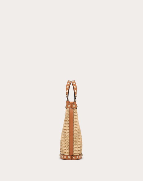 Red Valentino MINI BORSA CON TRACOLLA ROCKSTUD IN RAFIA Vendite Flash