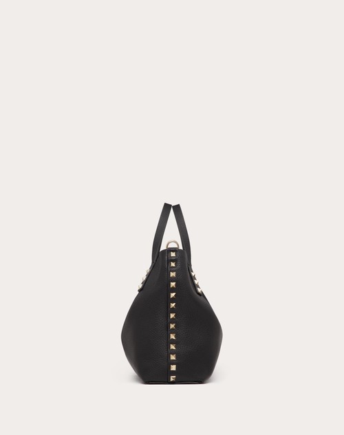 Red Valentino BORSA PICCOLA ROCKSTUD IN VITELLO GRANATO CON FODERA A CONTRASTO Moda
