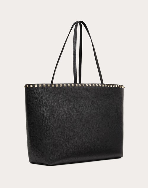 Red Valentino BORSA SHOPPING ROCKSTUD IN VITELLO GRANATO Italy