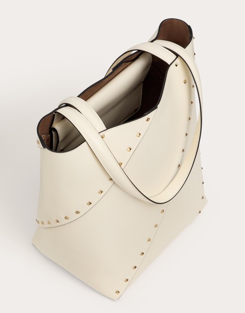 Red Valentino BORSA SHOPPING VALENTINO GARAVANI VALENTINO GARAVANI ROCKSTUD WISPY IN VITELLO Qualità