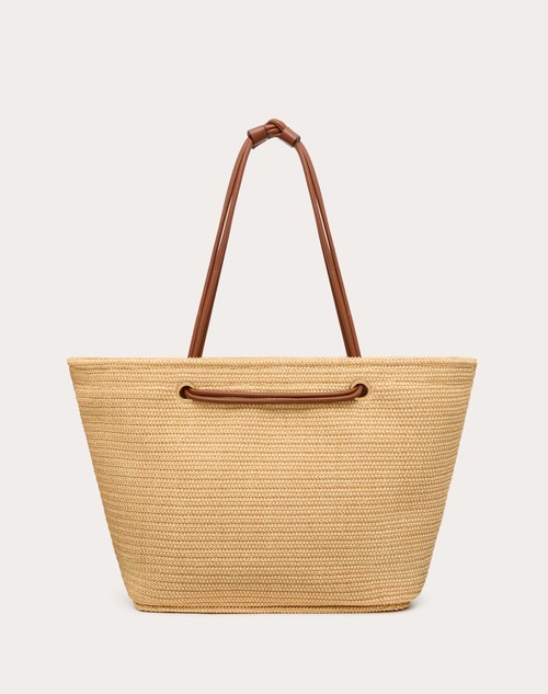 Red Valentino BORSA SHOPPING GRANDE VALENTINO GARAVANI ESCAPE IN RAFIA Vendita