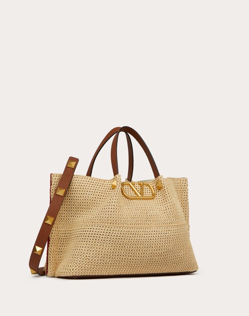 Red Valentino BORSA SHOPPING MEDIA IN RAFIA SINTETICA Pezzi Unici