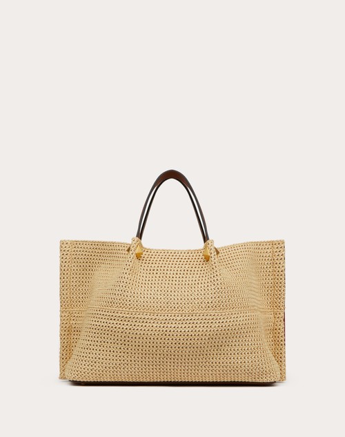 Red Valentino BORSA SHOPPING MEDIA IN RAFIA SINTETICA Pezzi Unici