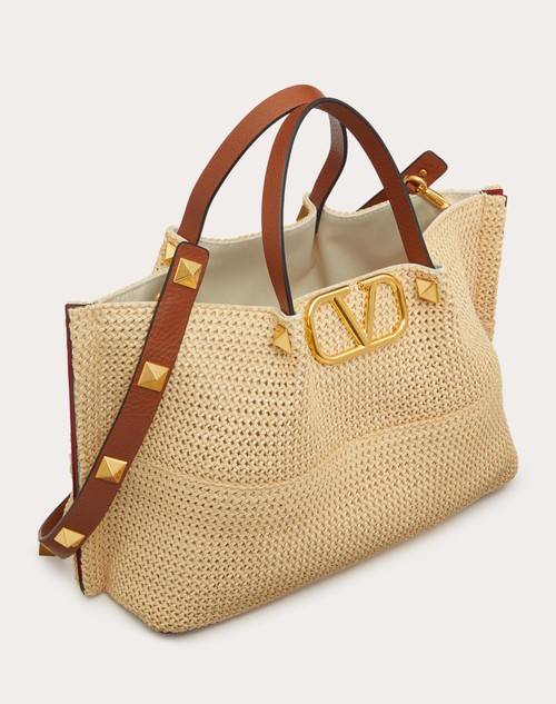 Red Valentino BORSA SHOPPING MEDIA IN RAFIA SINTETICA Pezzi Unici