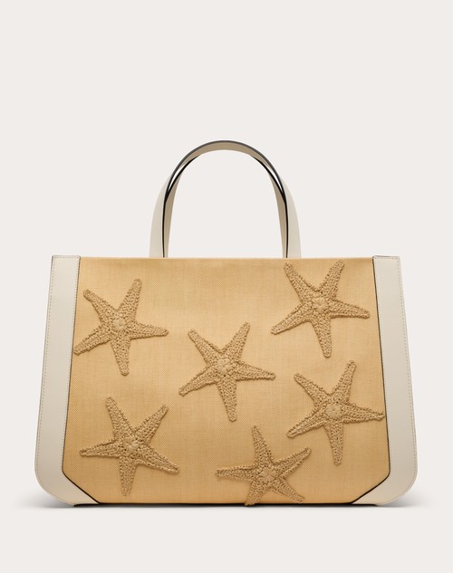 Red Valentino BORSA A MANO VALENTINO GARAVANI ESCAPE IN RAFIA CON RICAMO Qualità Garantita