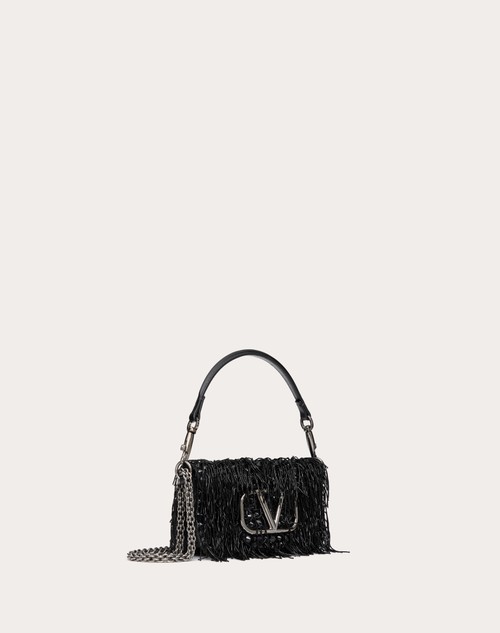 Red Valentino BORSA PICCOLA A SPALLA VALENTINO GARAVANI LOCÒ RICAMATA Sottocosto
