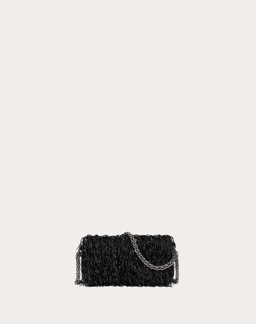Red Valentino BORSA PICCOLA A SPALLA VALENTINO GARAVANI LOCÒ RICAMATA Sottocosto