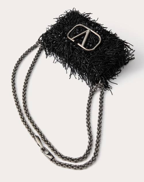 Red Valentino BORSA PICCOLA A SPALLA VALENTINO GARAVANI LOCÒ RICAMATA Sottocosto