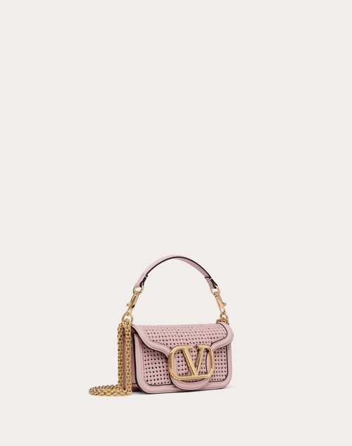 Red Valentino BORSA PICCOLA A SPALLA VALENTINO GARAVANI LOCÒ IN PELLE INTRECCIATA Sconto