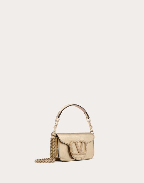 Red Valentino BORSA PICCOLA A SPALLA VALENTINO GARAVANI VALENTINO GARAVANI LOCÒ IN KARUNG METALLIZZATO Economico