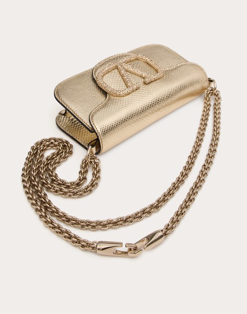 Red Valentino BORSA PICCOLA A SPALLA VALENTINO GARAVANI VALENTINO GARAVANI LOCÒ IN KARUNG METALLIZZATO Economico