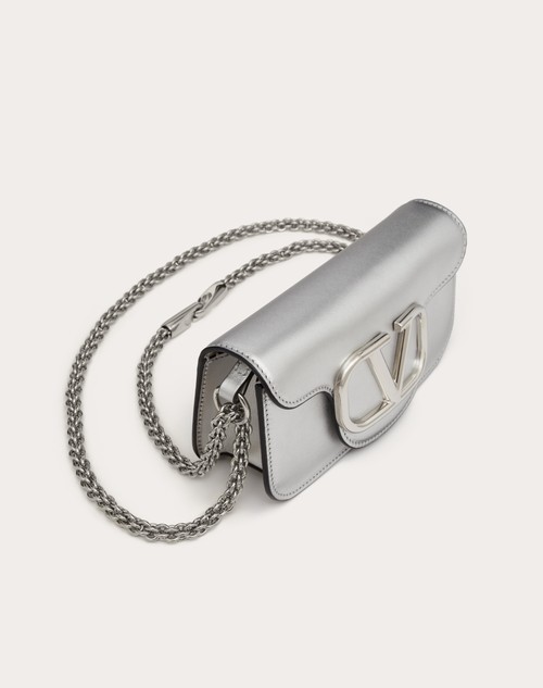 Red Valentino BORSA PICCOLA A SPALLA VALENTINO GARAVANI LOCÒ IN VITELLO METALLIZZATO Vendita Economica