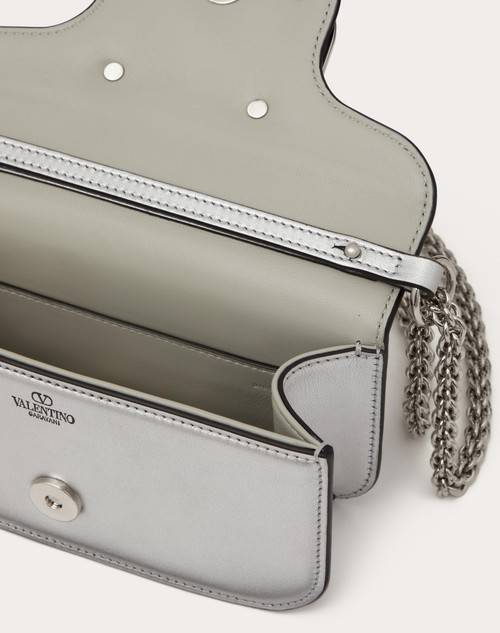 Red Valentino BORSA PICCOLA A SPALLA VALENTINO GARAVANI LOCÒ IN VITELLO METALLIZZATO Vendita Economica