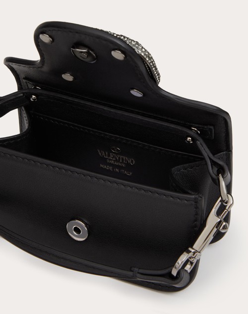 Red Valentino BORSA MICRO CON CATENA VALENTINO GARAVANI LOCÒ CON LOGO GIOIELLO Nuova