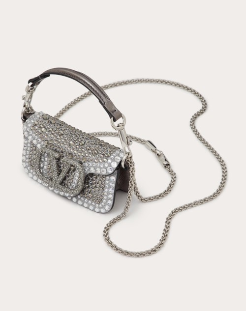 Red Valentino BORSA MICRO CON CATENA VALENTINO GARAVANI LOCÒ CON STRASS 2025