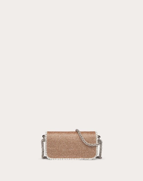 Red Valentino BORSA PICCOLA A SPALLA VALENTINO GARAVANI LOCÒ RICAMATA Nuovo
